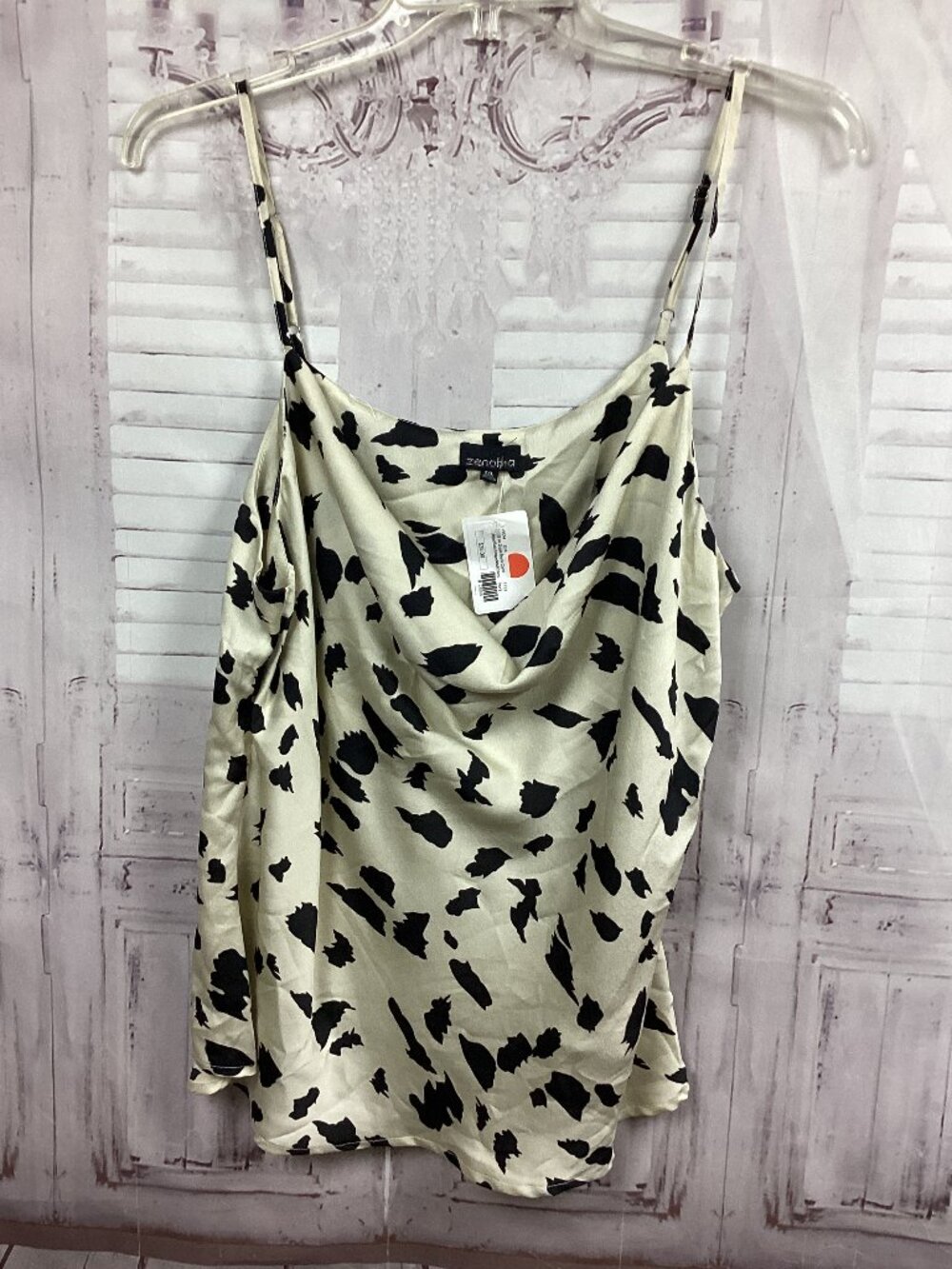 Zenobia Tank Top Cow Print 2XL NWT